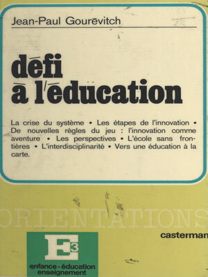 cover image of Défi à l'éducation